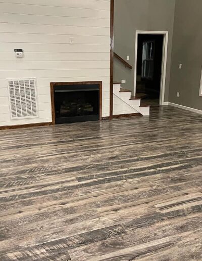A new home renovation floor works